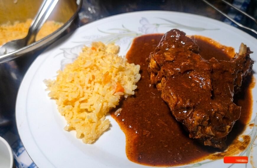 borrego en adobo en olla express
